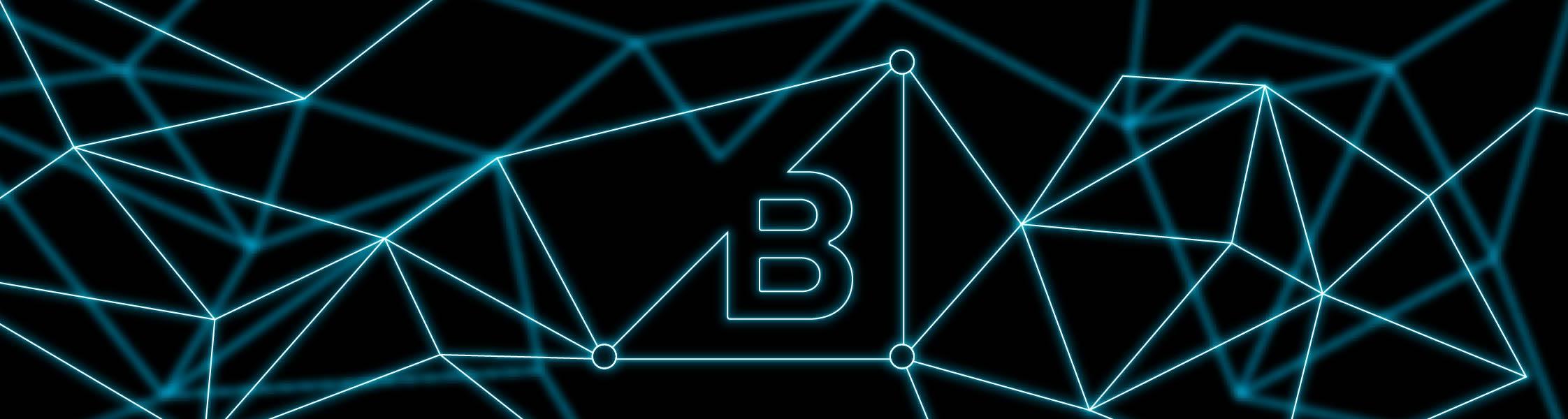 Article header b logo triangle digital abstract